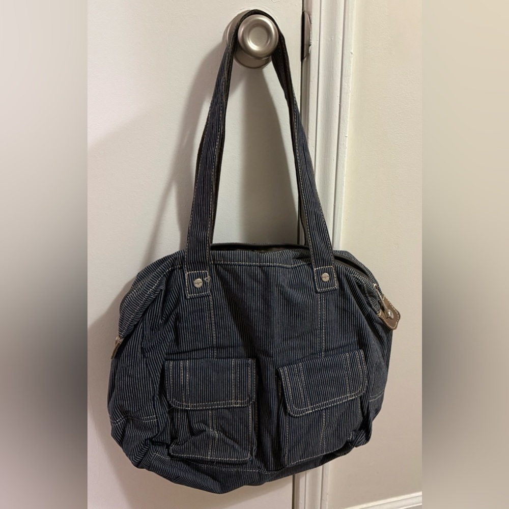 Thirty-One Stylish Gray Shoulder Tote Bag